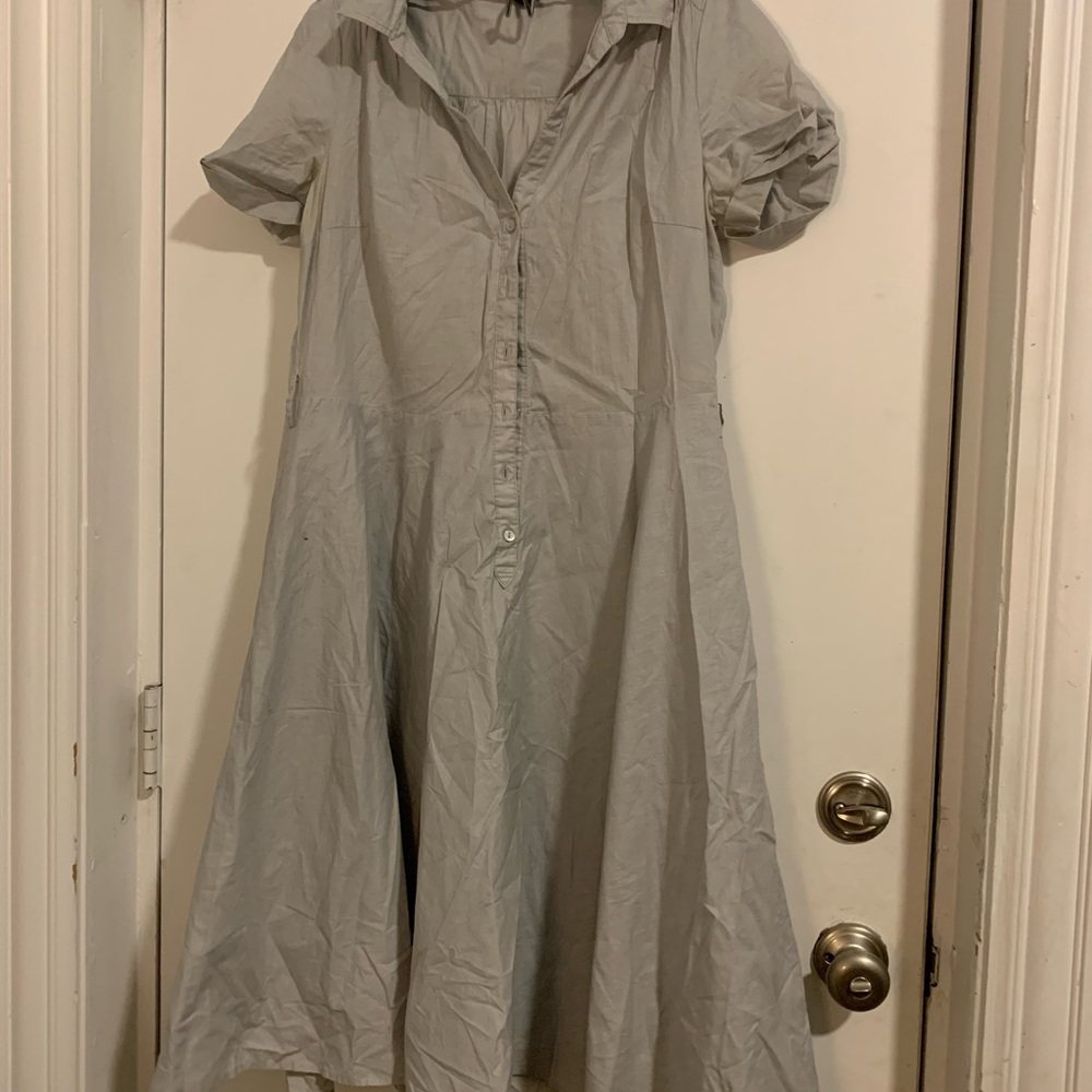 Elegant Dove Gray Vintage-Fit H&M Women's Dress